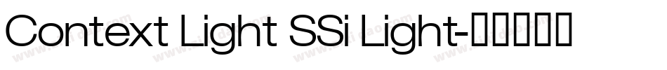 Context Light SSi Light字体转换